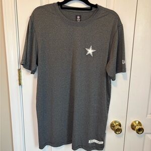 Dallas Cowboys New Era NFL Gray Performance Tee Shirt Men’s Large